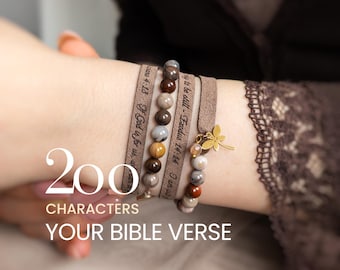 Pulsera con versículo bíblico de Éxodo 14:14 para mujer, regalo personalizado con versículo bíblico, joyería de aliento cristiano.