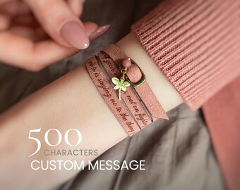Regalo motivacional para adolescente, pulsera inspiradora, regalos personalizados para adolescentes
