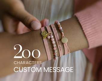 Regalo para adolescente, pulsera inspiradora, regalo de ánimo personalizado