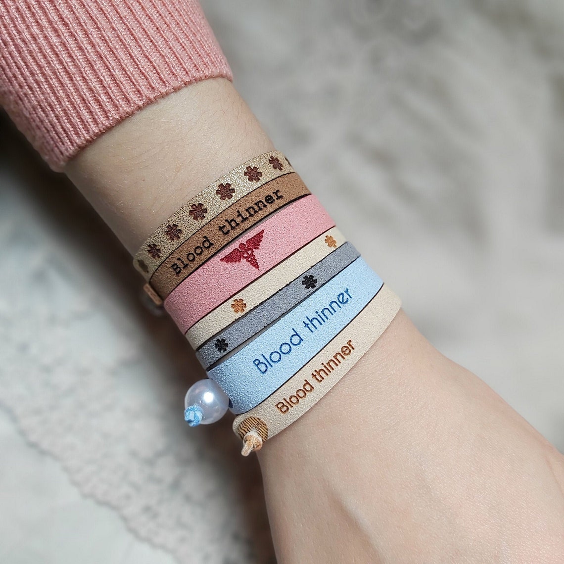 Blood Thinner Bracelet On Blood Thinners Medical Alert Etsy