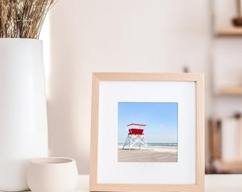 Wildwood Lifeguard Stand Print | Coastal Photography 4x4 (Mini Print) | Beach Wall Art | NJ Shore Decor | Small Coastal Gift