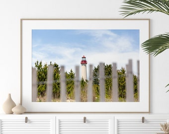 Lighthouse Print, Cape May Wall Art, Jersey Shore Print, Cape May NJ Art, Cape May Art, Cape May Lighthouse