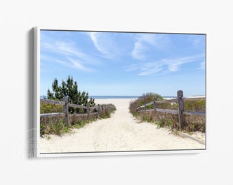 Framed Canvas Coastal Wall Art, Beach House Decor, Cape May Wall Art, Jersey Shore Print, Cape May NJ Art, Cape May Art, Cape May Beach