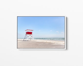 Framed Canvas Lifeguard Stand, Lifeguard Print, Canvas Print, Wildwood Wall Art, Canvas, Framed Canvas, Jersey Shore Print, Wildwood Print