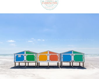 Coastal Wall Art - Wildwood Beach Photography - Beach House Decor - Colorful Coastal Photography Print