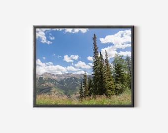 Mountain Paradise, Beautiful Colorado Wall Art Print, Mountain Photography, Snowy Mountains, Colorado Wall Art, Telluride Colorado