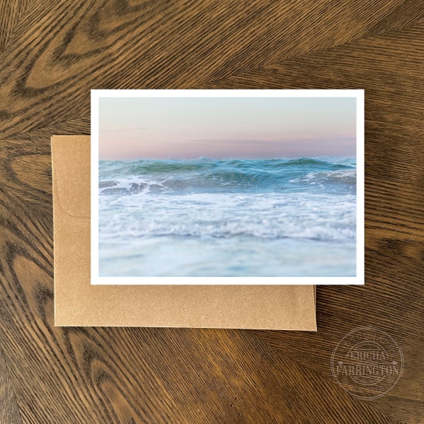 5x7 Greeting Card, All Occasion, Blank Notecard, Ocean Photography, Coastal Art, Nautical Gift, Photo Notecard, Gift for Mom, Gift for Her