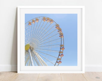 Ferris Wheel Wall Art, Ferris Wheel Print, Wildwood Wall Art, Jersey Shore Print, Carnival Art, Nursery Wall Art