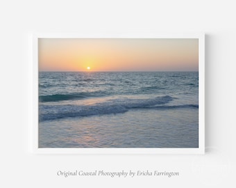 Coastal Ember – Sarasota Sunset Wall Art – Large Florida Coastal Photography – Gulf Coast Decor