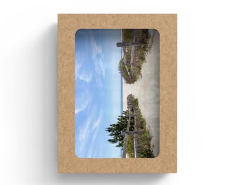 BEACH ACCESS Greeting Card – Cape May Photography Blank A2 Card Set with Kraft Envelopes
