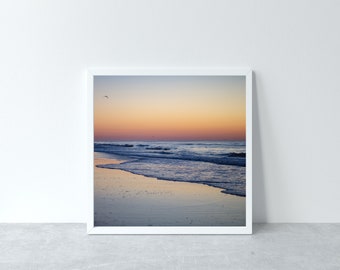 Ocean Photography Print, Beach Decor, Ocean Waves Wall Art, Ocean Waves Print, Sunrise Wall Art, Coastal Art Print