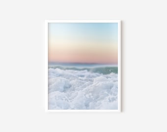 Brigantine New Jersey Ocean Photography Print, Coastal Wall Art