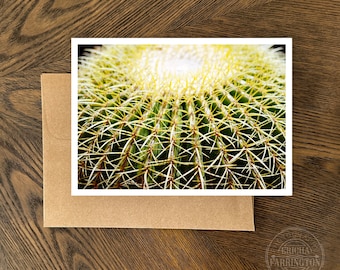 Cactus Notecard, Nature Greeting Card, All Occasion, Blank Inside, Arizona Photography, Floral Notecard, Art Print, Set of Five, Handmade