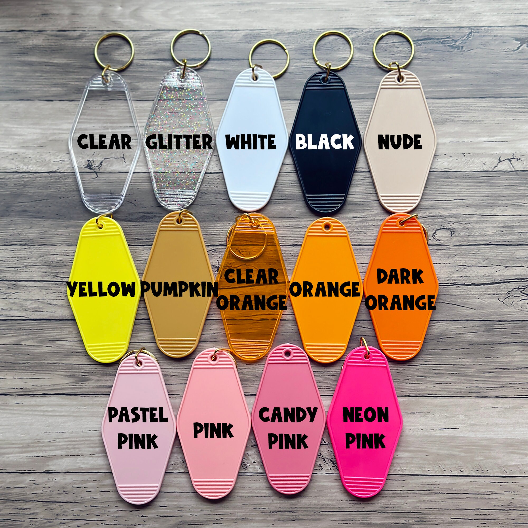 Vintage Motel POOL KEY Keychain - Colorful Keychain for a Retro ...