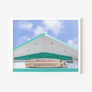 Retro Beach Motel Photography Print, Wildwood New Jersey Coastal Wall Art