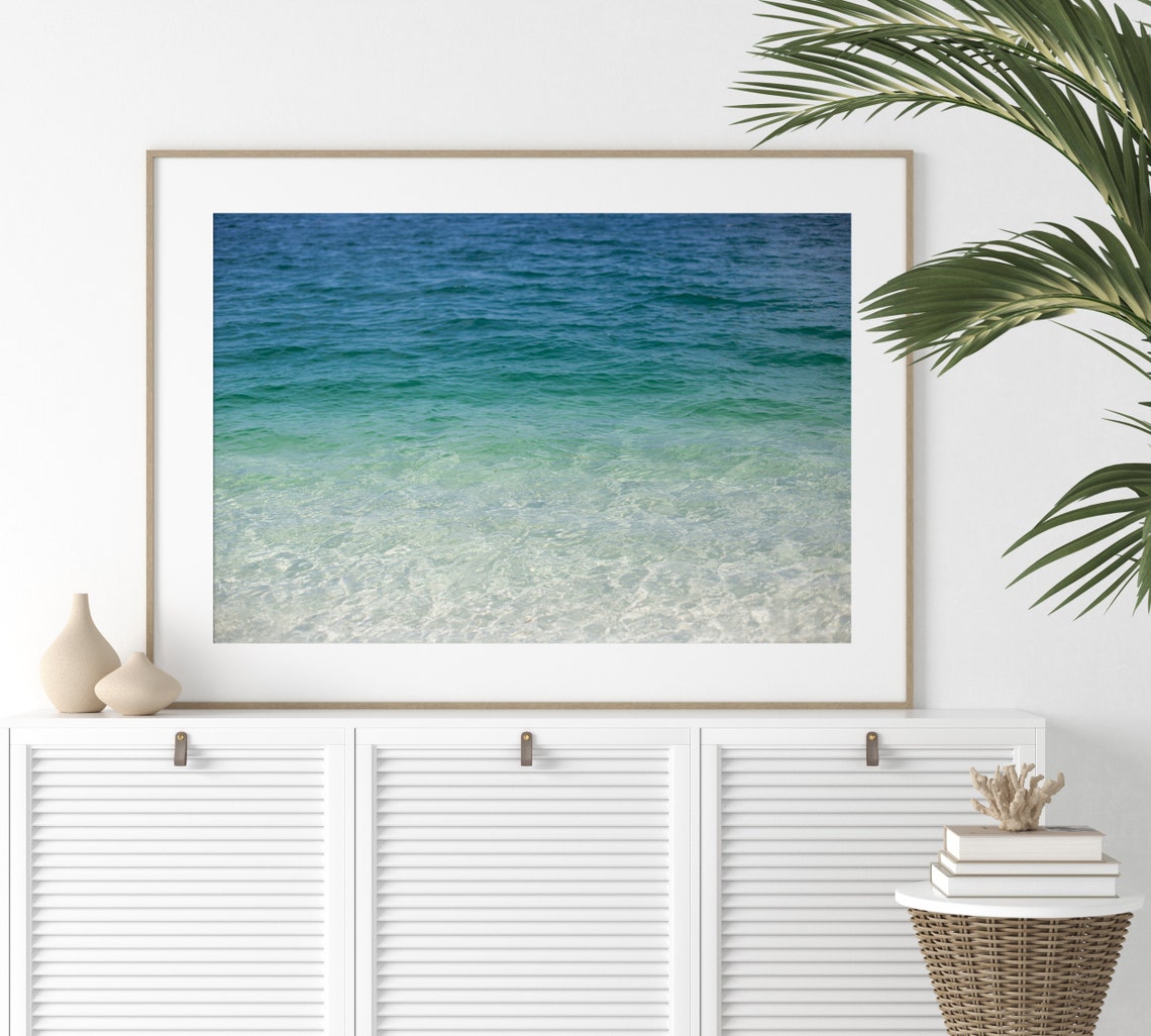 Ocean Print Ocean Waves Wall Art Beach Wall Art Decor Beach Etsy