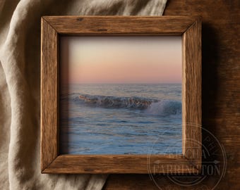Boho Ocean Waves Print | Coastal Photography 4x4 Mini Print (Beach Decor)