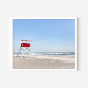 Wildwood Lifeguard Stand Photography Print: Coastal Beach Wall Art