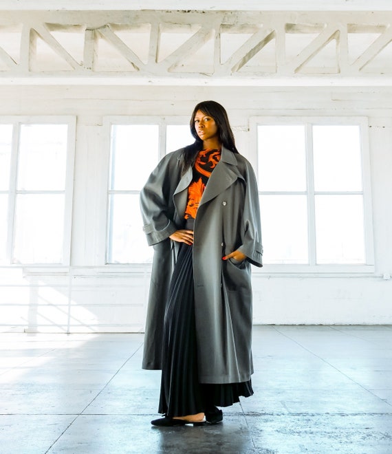 1980s Hermes Olive Green Overcoat
