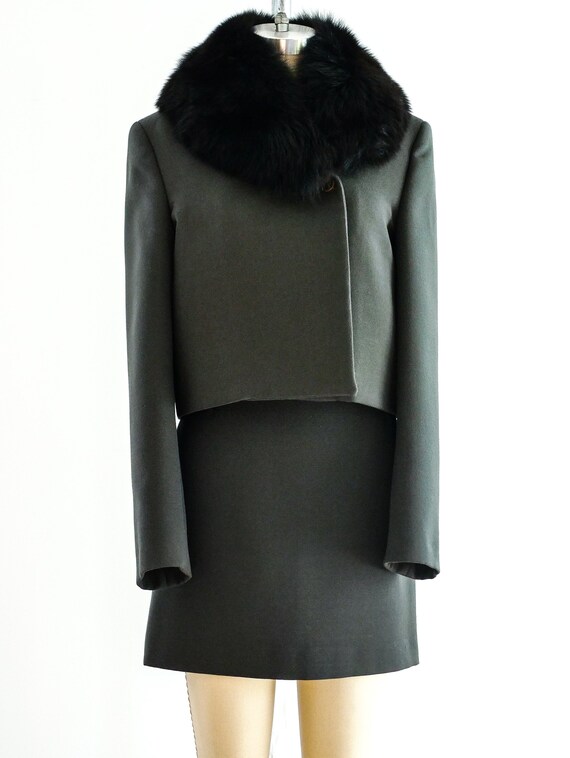 1990s Vintage Versus Gianni Versace Army Green Ski