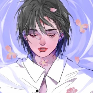 Personalised Cartoon Illustrations Custom Portrait Painting From Photo  Digital Portrait Commission--Anime Style