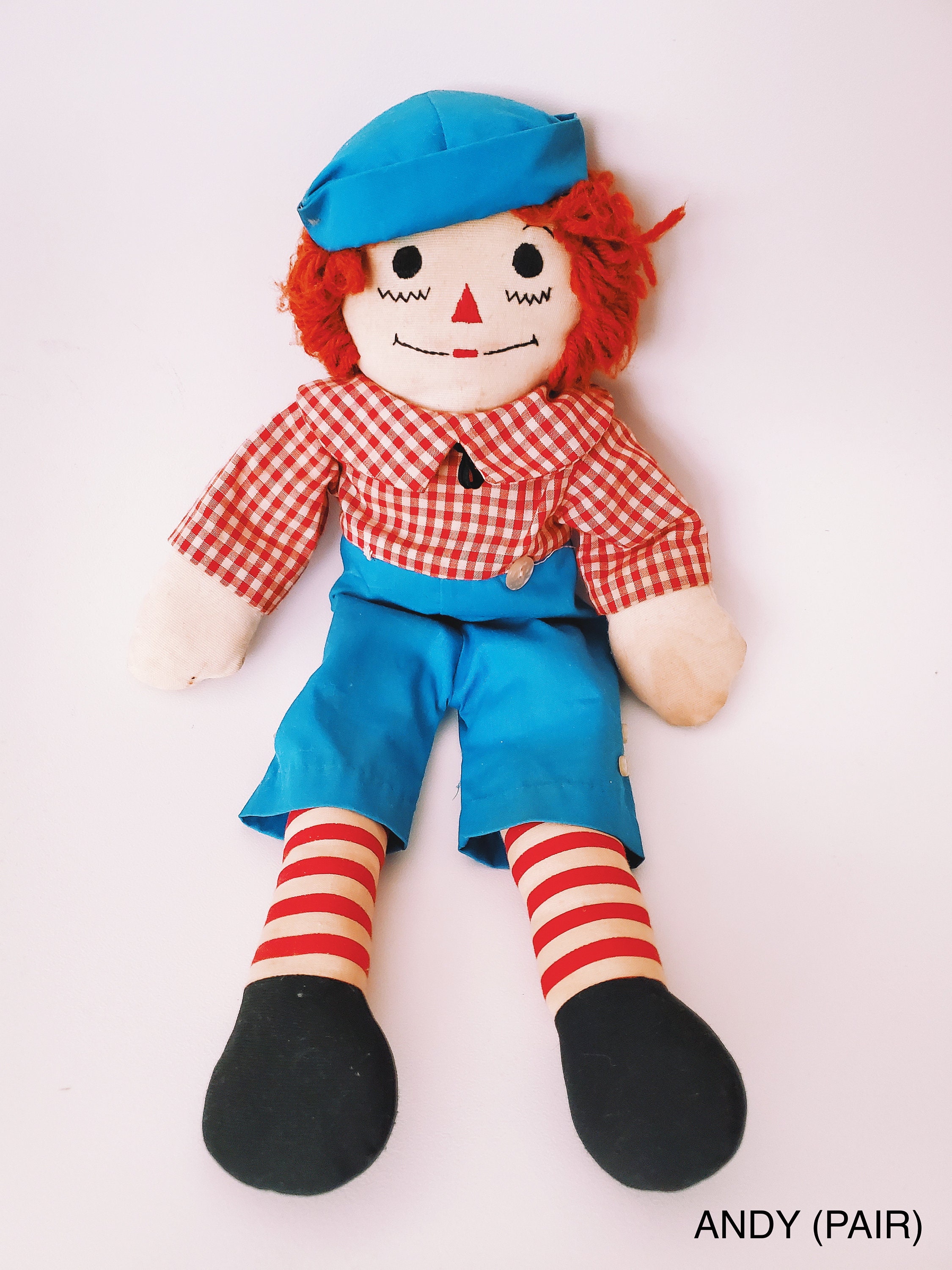Vintage Raggedy Ann & Andy Dolls -lot of 3 - Etsy
