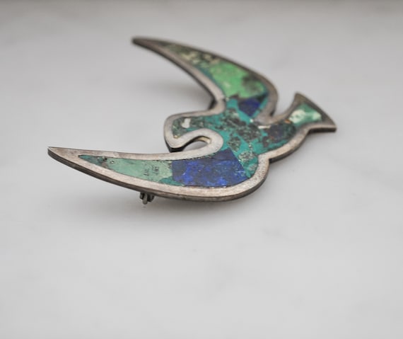 Vintage Los Castillo Taxco Sterling Brooch - image 2