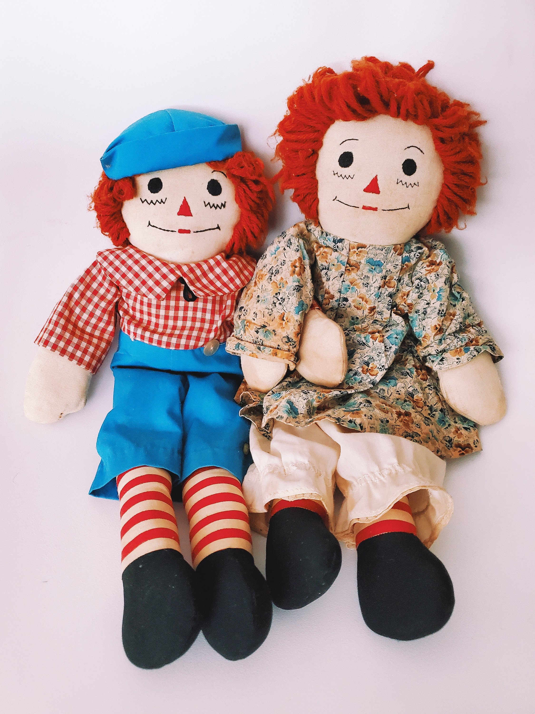 Vintage Raggedy Ann & Andy Dolls -lot of 3 - Etsy