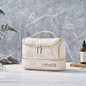 Trousse à maquillage personnalisée Trousse de toilette Trousse de toilette Trousse de toilette de voyage Trousse de toilette pour femme Cadeaux pour elle Cadeaux pour lui