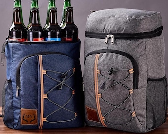 Personalized Insulated Cooler Backpack: Groomsman Gift, Golf Beer Bag