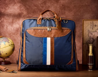 Custom Groomsmen Gift, Convertible Duffle Bag Garment Bag, Weekender Set, Overnight Suit Bag, Graduation & Father's Day Gift