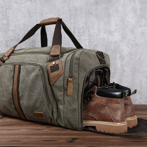 canvas travel duffel bag 85L Nomad suitcase handle sleeve Travel Duffel Bag Waterproof Canvas