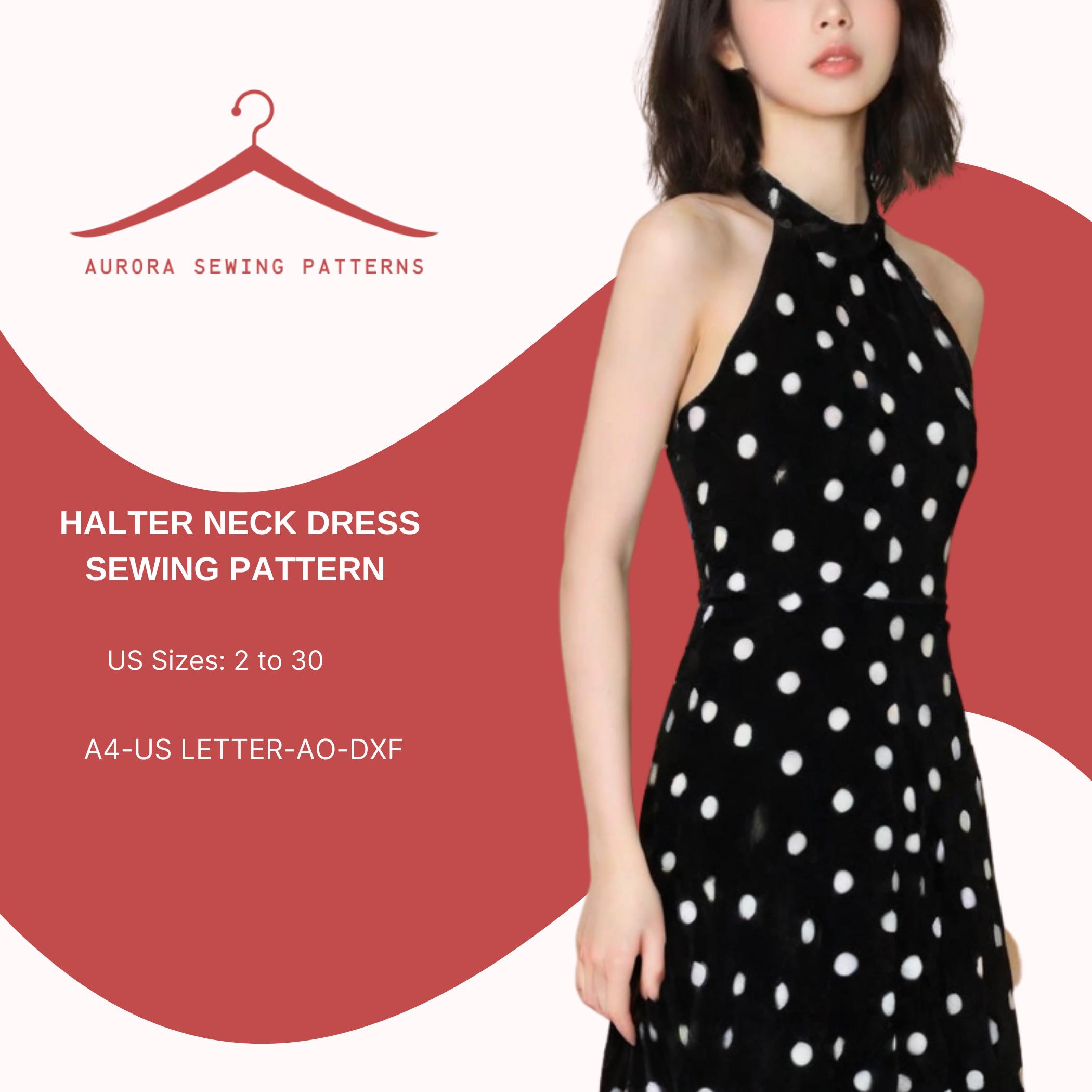 Halter Polka Dot Dress - Etsy