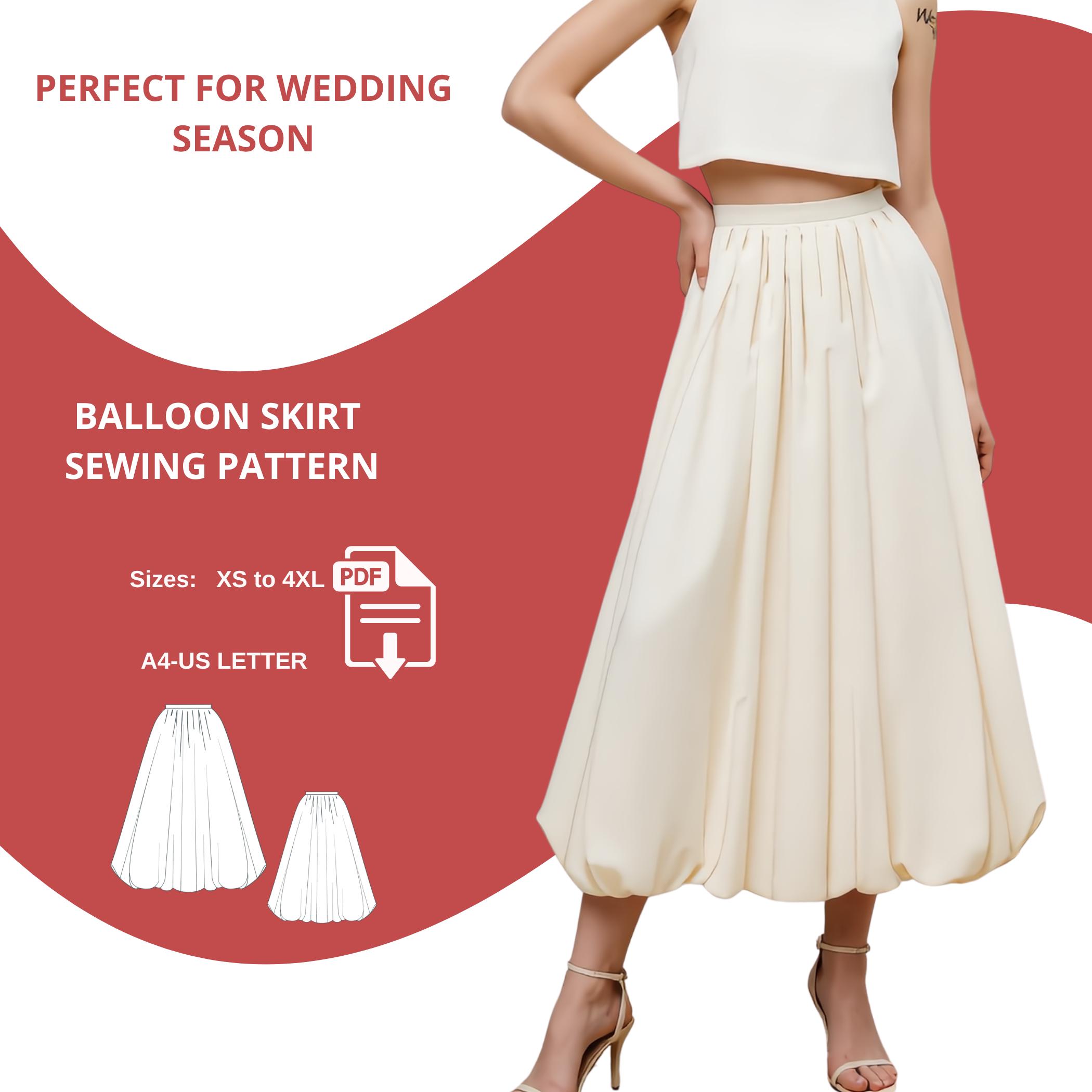 Balloon Midi Skirt - Etsy