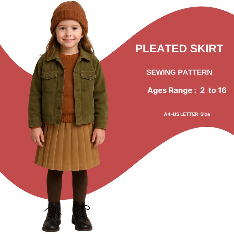 Shrong Pattern Kids Fall Skirt Pattern - Etsy