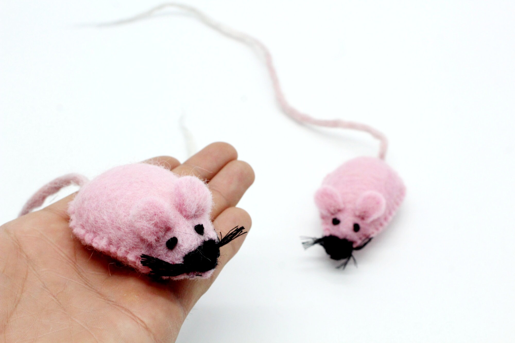 4 pieces Felt Mouse Cat ToysFelt Cat ToyDog toyHandmade Etsy