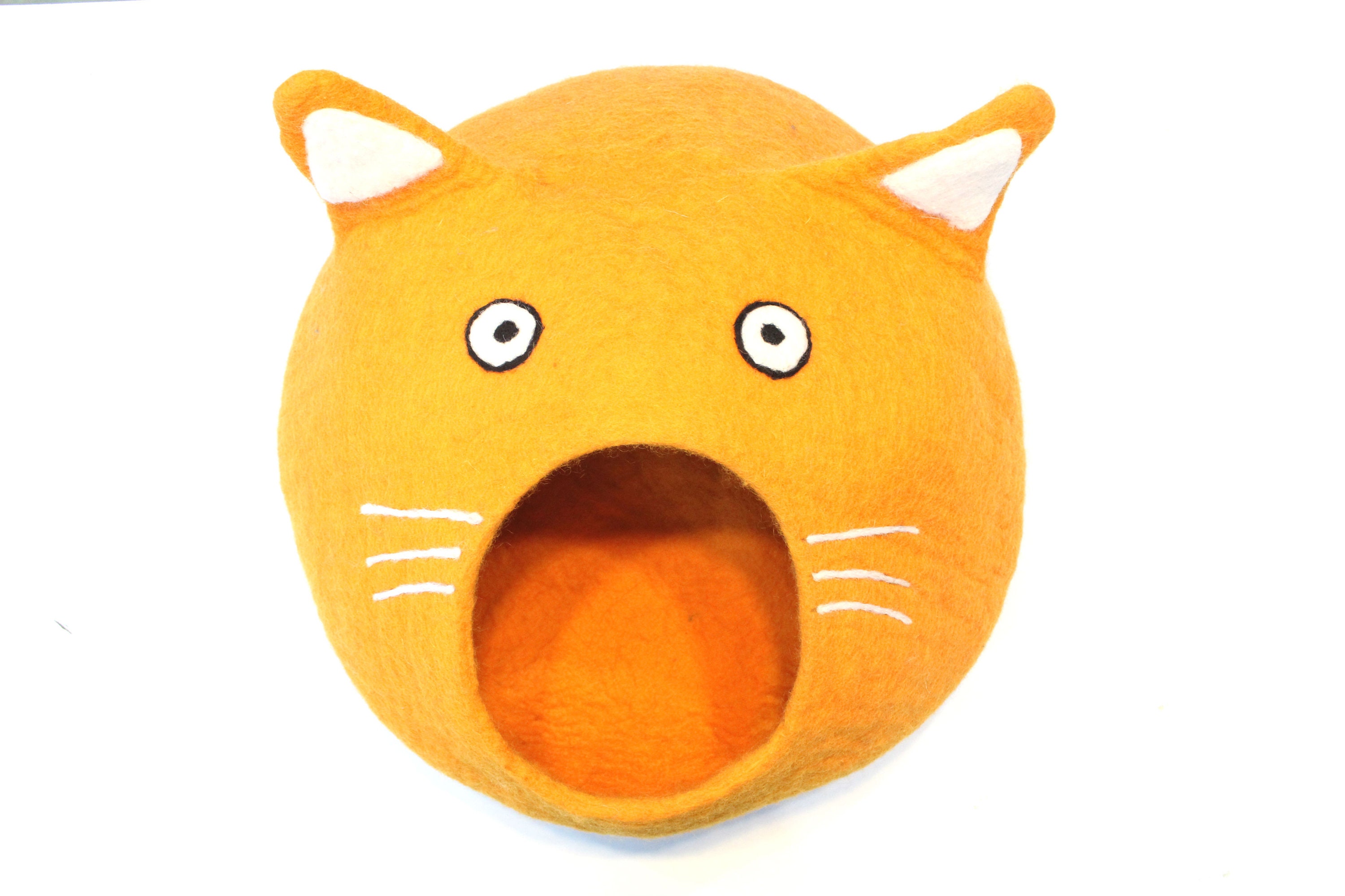 Cat Cave Made of Pure Felt Woolhandmade Felt Pet Housecat Etsy