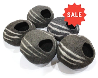 Cosy Cat Cave - Handgemaakt kattenhuis - Beddengoed voor huisdieren - Mini Kitty Bed - Uitverkoop - Gratis verzending