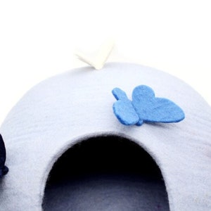 charming butterfly cat cave for your pet