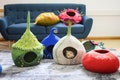 Premium Wool Felted Cat Cave  - Modern Cat Cave Bed- Non-toxic, Non-allergic, Free From Harmful Chemicals -Choose Your Own product logo