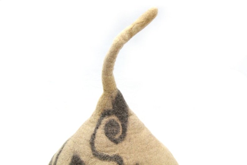 Cat Bed Cave House Cocoon-Felted Cat House-SmallBaby Dog House-Wool Pet Bedding-Felt Cat Nap from Nepal-FREE SHIPPING