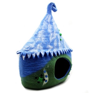 handmade pet house, unique designed cat cave, cute cat cave, cat wool bed, luxury cat cave