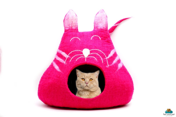 felted cat house