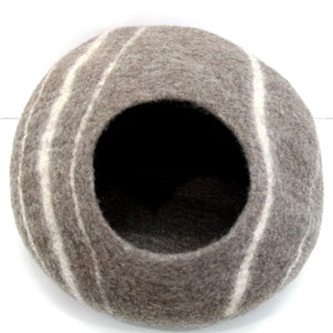 wool felt round wool cat house