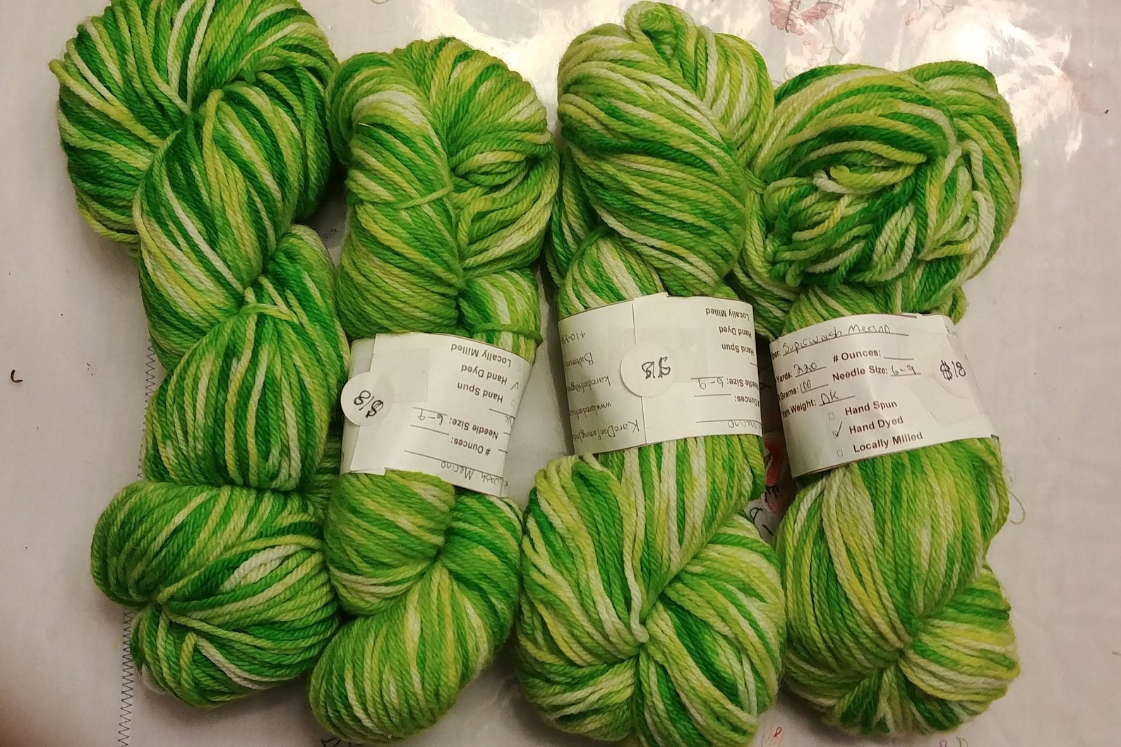 Green Variegated Superwash Merino Wool Yarn Etsy