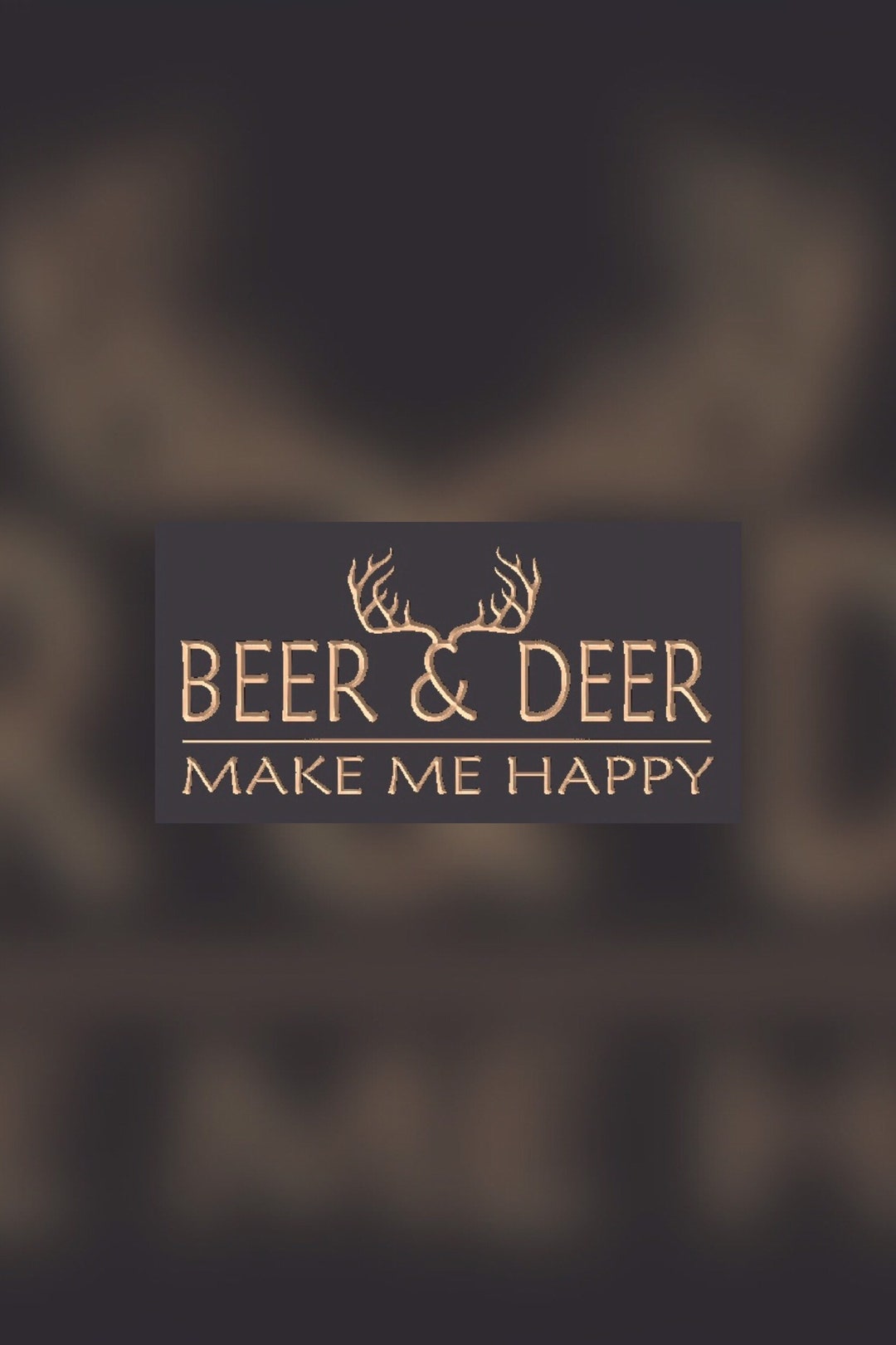 CRV, Svg and DXF File, Beer and Deer Sign. Files for CNC Router, Vector