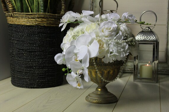 Artificial Flowers Arrangementsilk Flowershome Decorwedding Etsy