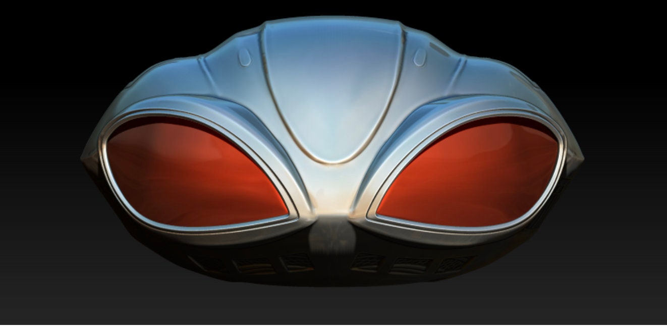 Black Manta Wearable Helmet 11 Scale DC Comics Cosplay 3D Printed Hex