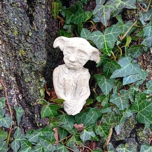 Steinfigur Hauself Dobby Figur aus Beton Gartenfigur Handgemacht