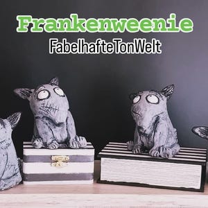 Frankenweenie Frankenstein's Dog Sparky Pudełko na prezent Pudełko drewniane do przechowywania